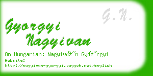 gyorgyi nagyivan business card